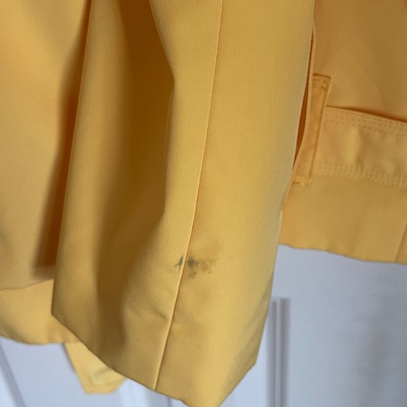 London Fog XL Bright Yellow Double Breasted Trench Raincoat - Picture 6 of 7